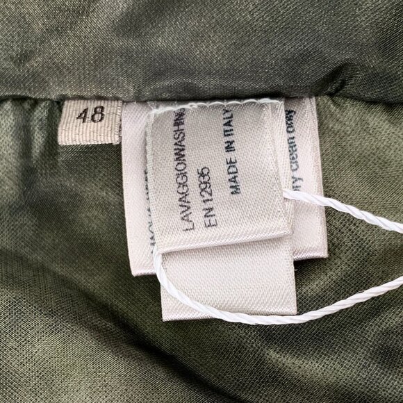 Maglia Knit 48 Green Tie-Dye Puffer Jacket With Ribbed Collar & Zip Pockets - Picture 7 of 8